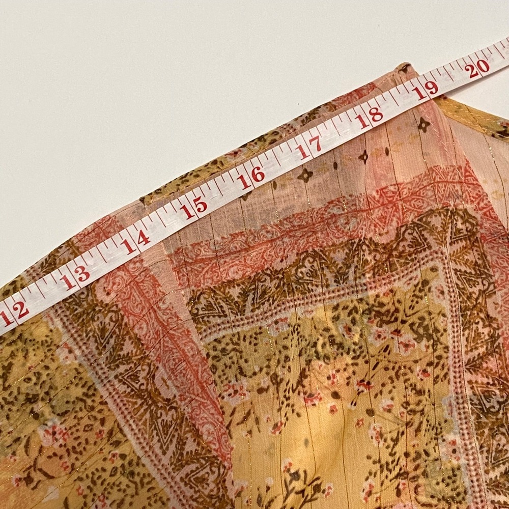 Women's Whimsical Pink Patchwork Shawl Cardigan M… - image 8